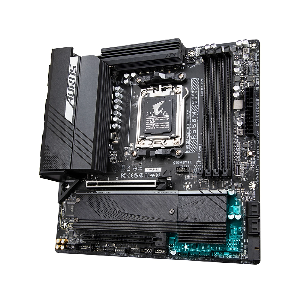 Gigabyte Motherboard B650M Aorus Elite AX WIFI DDR5 For AMD view 3